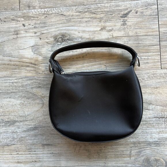 Cache Handbag Mini Black Nylon Vintage Y2K 90s Grunge Goth - Picture 6 of 9